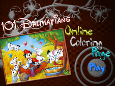 101 Dalmatians Online Coloring Page