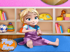 Anna Playing With Baby Elsa