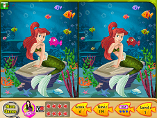 Ariel Mermaid Spot The Difference