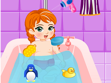 Baby Anna Bathing