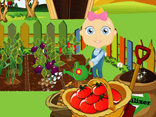 Baby Bunny Gardening