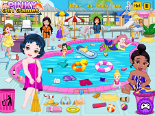 Baby Princess Swimming Pool Cleaning