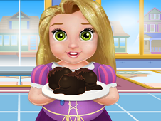 Baby Rapunzel Cooking Cake Balls