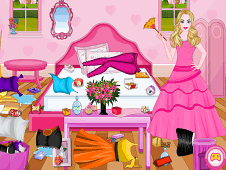 Barbie Princess Room Cleaning