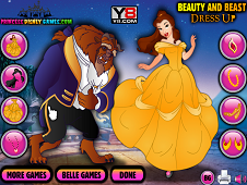 Beauty and the Beast Dress up Online