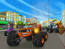 Blaze and Monster Machines Puzzle Online