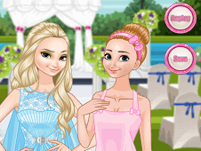 Bride Elsa and Bridesmaid Anna