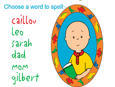 Caillou Spelling Online