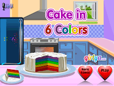Cake In 6 Colors Online
