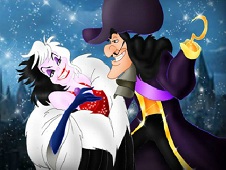 Captain Hook and Cruella de Vil Dancing