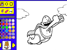 Captain Underpants Coloring Online