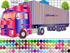 Container Truck Coloring Online