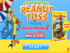 Curious George And Kayla Peanut Toss Online