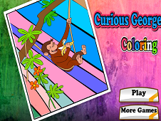 Curious George Coloring Online