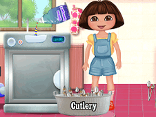 Dora Washing Dishes