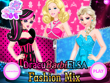DracuBarbiElsa Fashion Mix Online