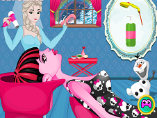 Draculaura At Frozen Hair Salon - Monster High Games Draculaura At Frozen Hair Salon - Monster High Games