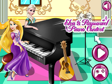 Elsa And Rapunzel Piano Contest