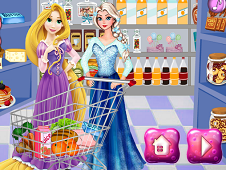 Elsa And Rapunzel Shopping