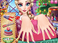 Elsa Christmas Manicure