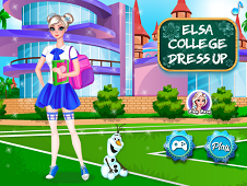 Elsa College Dress Up