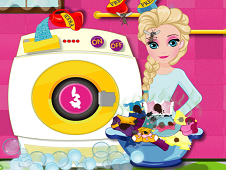 Elsa Drying Clothes
