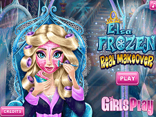 Elsa Frozen Real Makeover Online