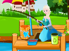 Elsa Learn Fishing