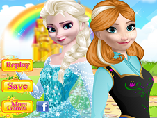 Elsa and Anna Makeup
