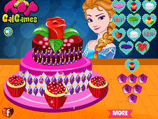 Elsas Valentines Day Cake