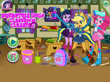 Equestria Girls Classroom Cleaning Online