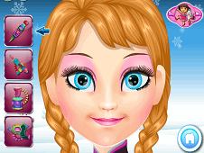 Frozen Anna Face Painting