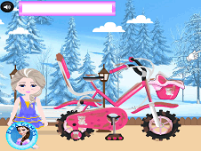 Frozen Elsa Bycicle Fun