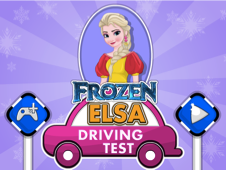 Frozen Elsa Driving Test Online