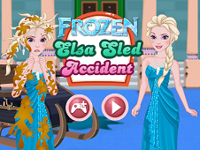 Frozen Elsa Sled Accident