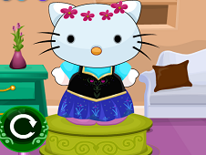 Frozen Hello Kitty Dress Up Online