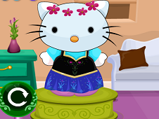 Frozen Hello Kitty Dress Up