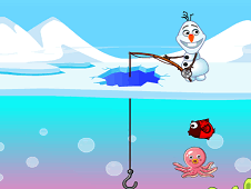 Frozen Olaf Fishing Time