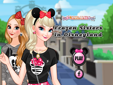 Frozen Sisters in Disneyland Online