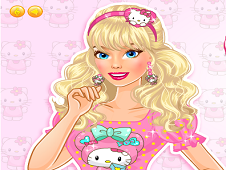 Hello Kitty Girl Style Dress Up Online