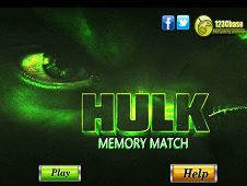 Hulk Memory Match Online