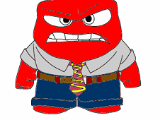 Inside Out Anger Coloring Online