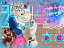 Jack and Elsa College Kiss