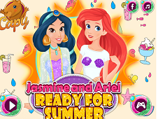 Jasmine and Ariel Ready for Summer Online