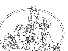 Lady and the Tramp Online Coloring