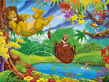 Lion King Timon and Pumba Sort My Tiles