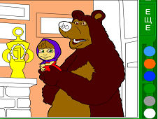 Masha And The Bear Online Coloring