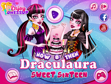 Now and then Draculaura Sweet Sixteen