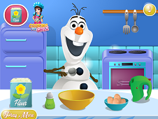 Olaf Cooking Sea Turtle Ice Cream Cake