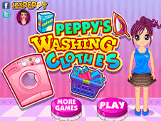 Peppys Washing Clothes